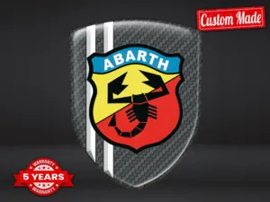 Fiat Abarth Pegatinas En Relieve Duraderas Premium Máximo 